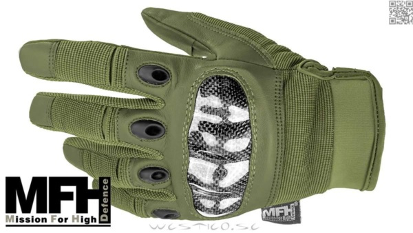 [Olive L] Tactical Mission Handskar Knogskydd Jakt Mobiltelefon Slit Finger