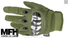 [Olive XXL] Tactical Mission Handskar Knogskydd Jakt Mobiltelefon Slit Finger