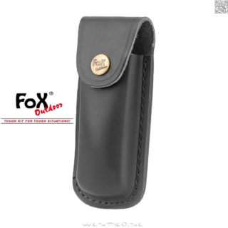 Outdoor Knife Case in Black Leather [FoX]