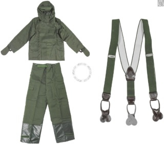 [1] Czech & Slovak Army FOP 85 Chemical Protective Suit 3-piece Skyddsdräkt