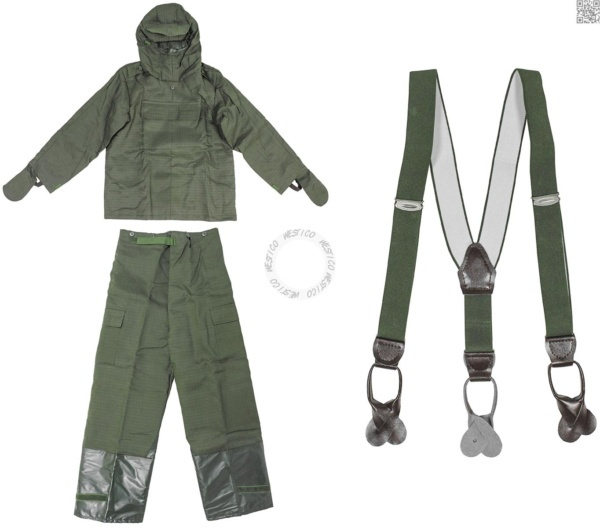 [3] Czech & Slovak Army FOP 85 Chemical Protective Suit 3-piece Skyddsdräkt