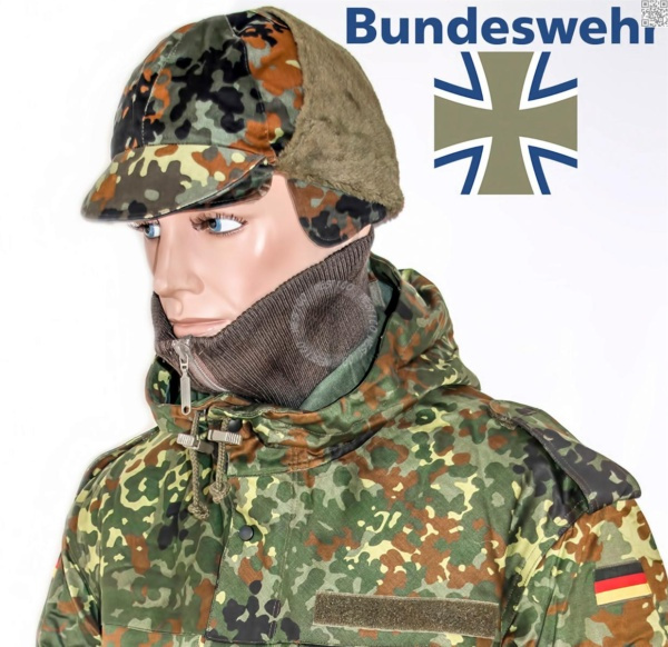 [54] NEW - Genuine German Army Bundeswehr Warm Winter Cap - Pile Hat Keps