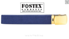 [130cm] Fostex Canvas Web Belt with Gold Buckle - Bälte med Guld Spänne