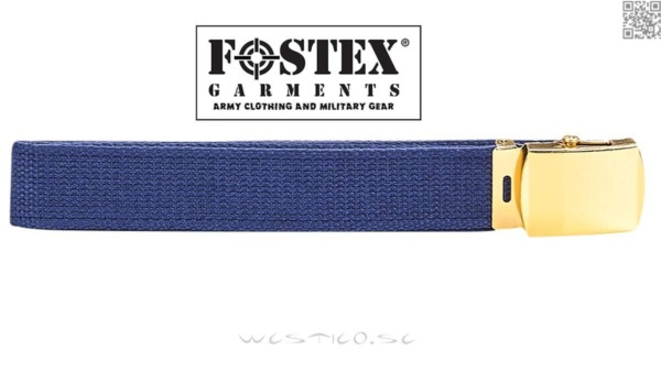 [130cm] Fostex Canvas Web Belt with Gold Buckle - Bälte med Guld Spänne