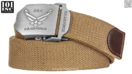 [115cm Coyote] 101 INC U.S. Air Force Web Belt - USA Military Bälte Livrem