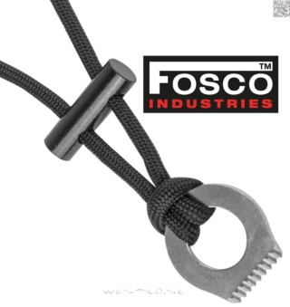 Fosco Paracord Survival Necklace Tändstål